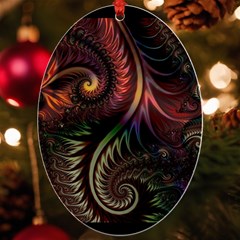 Fractal 1 Uv Print Acrylic Ornament Oval