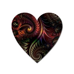 Fractal  Heart Magnet