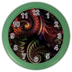 Fractal  Color Wall Clock