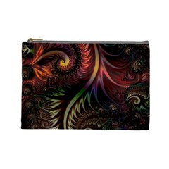 Fractal  Cosmetic Bag (large) by 2607694c