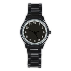 Fractal Stainless Steel Round Watch by 2607694c