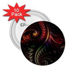 Gelb Fractal 2 25  Buttons (10 Pack)  by 2607694c