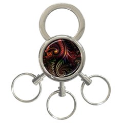 Gelb Fractal 3-ring Key Chain by 2607694c