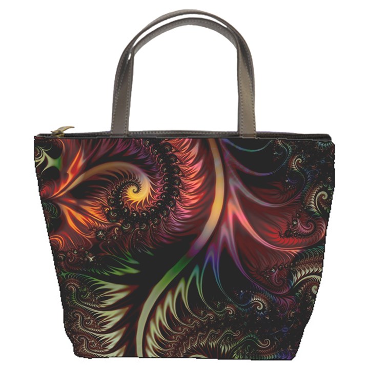 Gelb Fractal Bucket Bag