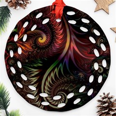 Gelb Fractal Ornament (round Filigree) by 2607694c