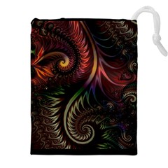 Gelb Fractal Drawstring Pouch (4xl) by 2607694c