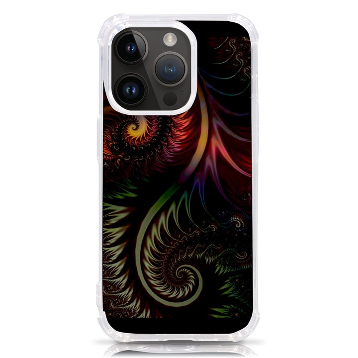 Gelb Fractal iPhone 14 Pro TPU UV Print Case