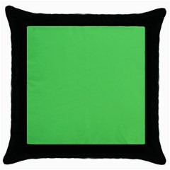 Grün Throw Pillow Case (black)