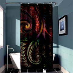 Fractal Shower Curtain 36  X 72  (stall) 