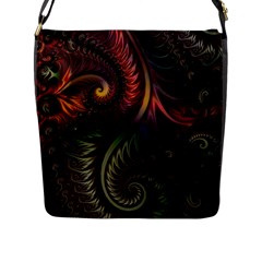 Fractal Flap Closure Messenger Bag (l)