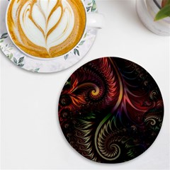 Fractal Uv Print Round Tile Coaster