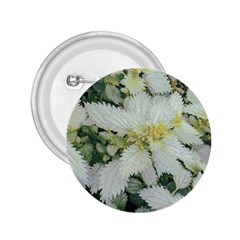 Enchanting Foliage Sharp Edged Leaves In Pale Yellow And Silver Bk 2 25  Buttons by dflcprintsclothing