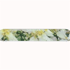 Enchanting Foliage Sharp Edged Leaves In Pale Yellow And Silver Bk Small Bar Mat by dflcprintsclothing