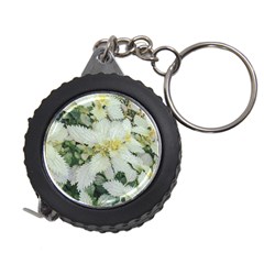 Enchanting Foliage Sharp Edged Leaves In Pale Yellow And Silver Bk Measuring Tape by dflcprintsclothing