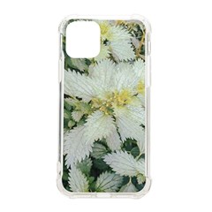 Enchanting Foliage Sharp Edged Leaves In Pale Yellow And Silver Bk Iphone 11 Pro 5 8 Inch Tpu Uv Print Case by dflcprintsclothing