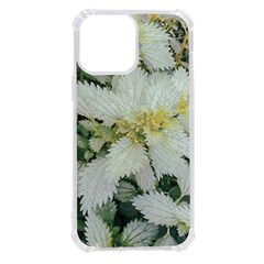 Enchanting Foliage Sharp Edged Leaves In Pale Yellow And Silver Bk Iphone 13 Pro Max Tpu Uv Print Case by dflcprintsclothing