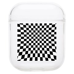 Illusion Checkerboard Black And White Pattern Soft Tpu Airpods 1/2 Case by Ravend