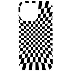 Illusion Checkerboard Black And White Pattern Iphone 15 Pro Max Black Uv Print Pc Hardshell Case