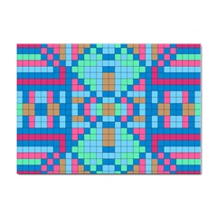 Checkerboard Square Abstract Sticker A4 (100 Pack) by Ravend