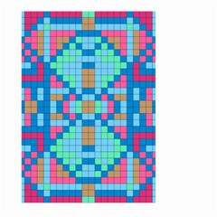 Checkerboard Square Abstract Large Garden Flag (two Sides) by Ravend