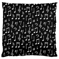 Chalk Music Notes Signs Seamless Pattern 16  Baby Flannel Cushion Case (two Sides) by Ravend