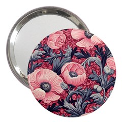 Vintage Floral Poppies 3  Handbag Mirrors by Grandong