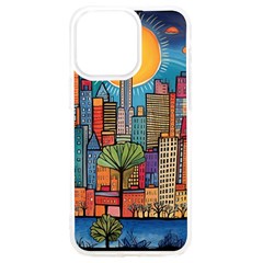 City New York Nyc Skyscraper Skyline Downtown Night Business Urban Travel Landmark Building Architec Iphone 15 Pro Max Tpu Uv Print Case