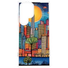 City New York Nyc Skyscraper Skyline Downtown Night Business Urban Travel Landmark Building Architec Samsung Galaxy S24 Plus 6 7 Inch Tpu Uv Case by Posterlux