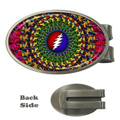 Grateful Dead Bear Pattern Money Clips (oval)  by Maspions