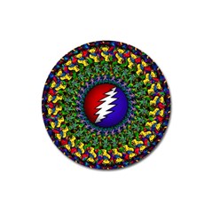 Grateful Dead Bear Pattern Magnet 3  (round)