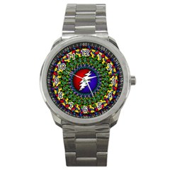 Grateful Dead Bear Pattern Sport Metal Watch