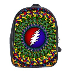 Grateful Dead Bear Pattern School Bag (large)