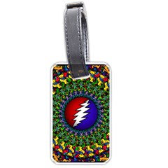 Grateful Dead Bear Pattern Luggage Tag (one Side)