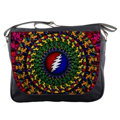 Grateful Dead Bear Pattern Messenger Bag