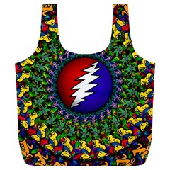 Grateful Dead Bear Pattern Full Print Recycle Bag (xl) by Maspions