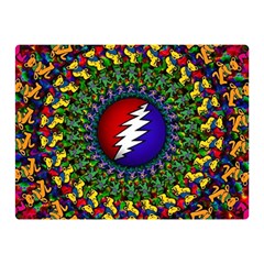 Grateful Dead Bear Pattern Two Sides Premium Plush Fleece Blanket (mini)