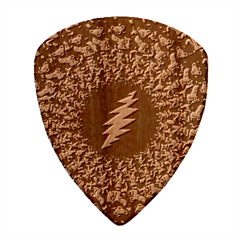 Grateful Dead Bear Pattern Wood Guitar Pick (set Of 10)