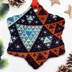 Fractal Triangle Geometric Abstract Pattern Ornament (snowflake)