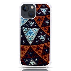 Fractal Triangle Geometric Abstract Pattern Iphone 13 Mini Tpu Uv Print Case by Cemarart