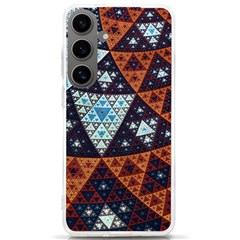 Fractal Triangle Geometric Abstract Pattern Samsung Galaxy S24 Ultra 6 9 Inch Tpu Uv Case by Cemarart