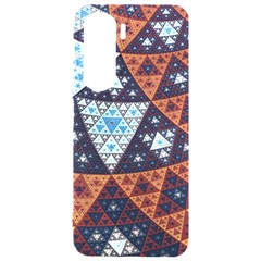 Fractal Triangle Geometric Abstract Pattern Samsung Galaxy S24 Plus 6 7 Inch Black Tpu Uv Case