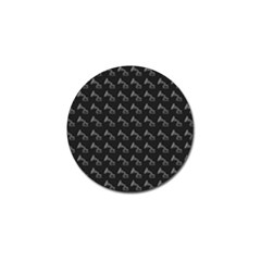 Vintage Turntable Graphic Motif Seamless Pattern Black Backgrond Golf Ball Marker (4 Pack) by dflcprintsclothing