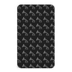 Vintage Turntable Graphic Motif Seamless Pattern Black Backgrond Memory Card Reader (rectangular) by dflcprintsclothing