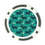 Happy Dogs Animals Pattern Poker Chip Card Guard Front