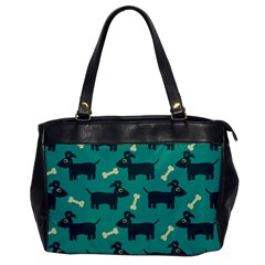 Happy Dogs Animals Pattern Oversize Office Handbag by Ket1n9