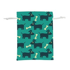 Happy Dogs Animals Pattern Lightweight Drawstring Pouch (m) by Ket1n9