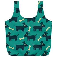 Happy Dogs Animals Pattern Full Print Recycle Bag (xxl) by Ket1n9