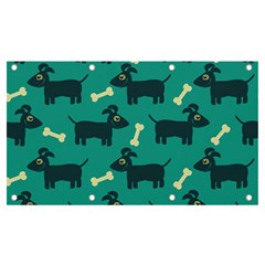 Happy Dogs Animals Pattern Banner And Sign 7  X 4  by Ket1n9