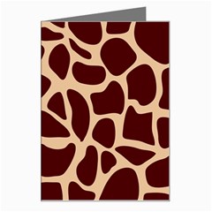 Animal Print Girraf Patterns Greeting Card by Ket1n9