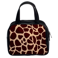 Animal Print Girraf Patterns Classic Handbag (two Sides)